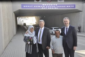Bursa'da şehidin ismi alt ge&ccedil;ide verildi