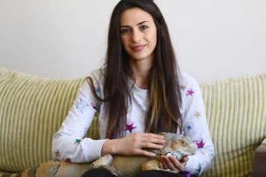 Dev iguanayla birlikte yaşıyor