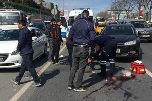 Motosikletli arkadaş dehşeti