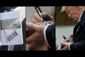 Trump'ın İncil'i imzalaması tepkilere neden oldu