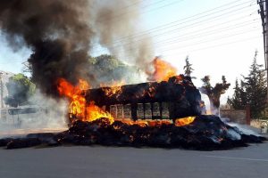 Samanları yanan kamyon sahibi şikayetini geri aldı