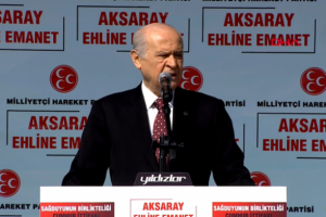 MHP lideri Bahçeli Aksaray'da konuştu