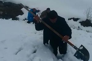 Karlı tepeleri aşan VASKİ ekiplerinin fedakarlığı