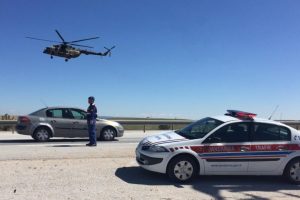 Jandarmanın havadan trafik denetimleri s&uuml;r&uuml;yor