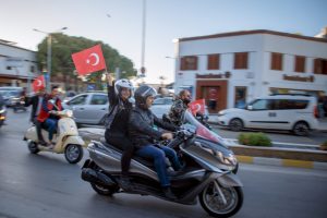 &Ouml;mer G&uuml;nel, motosiklet kortejine katıldı