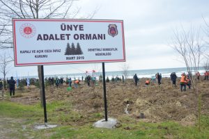 Adalet &ccedil;alışanlarından "Adalet Ormanı"