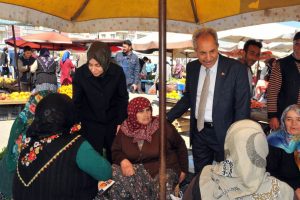 AK Parti'li kadınlardan fidan dikimi