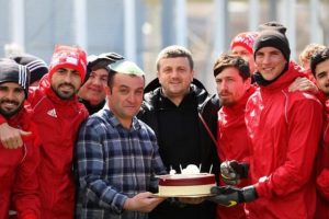 Sivasspor'da Sergio Rochet'in doğum g&uuml;n&uuml; kutlandı!