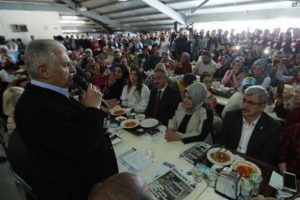 Yıldırım'dan Sancaktepe'de tekstil firmasına ziyaret