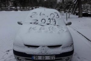 Kars kara teslim oldu