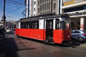 Kadık&ouml;y'de tramvay seferleri durdu