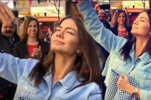 Demet &Ouml;zdemir sette g&ouml;bek attı!