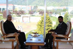 Korgeneral Musa &Ccedil;itil'den AD&Uuml; Rekt&ouml;r&uuml; Aldemir'e ziyaret