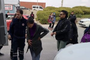 Bursa'da hamile ş&uuml;pheli, g&ouml;zaltına alınırken sancıları başlayınca hastaneye kaldırıldı