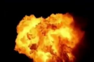 Ukrayna'da benzin istasyonunda şiddetli patlama