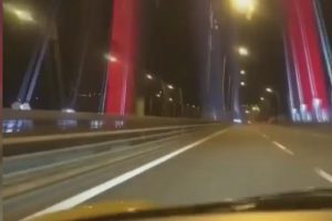 Yavuz Sultan Selim k&ouml;pr&uuml;s&uuml;nden 344 kilometre hızla ge&ccedil;ti