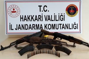 Hakkari Y&uuml;ksekova kırsalında silah ele ge&ccedil;irildi