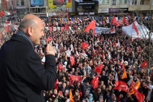 İ&ccedil;işleri Bakanı Soylu Sancaktepe'de konuştu