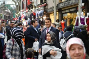 Bursa Osmangazi Belediye Başkanı D&uuml;ndar'dan &ccedil;arşı esnafına teşekk&uuml;r ziyareti