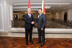Bakan Akar, Kuzey Makedonya Başbakanı Zaev ile g&ouml;r&uuml;şt&uuml;