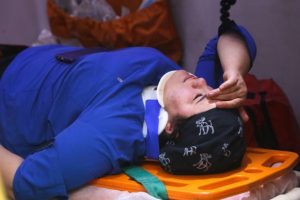 Adana'da hasta taşıyan ambulans kaza yaptı
