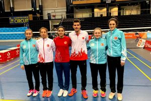 Milli badmintoncular olimpiyat kotası i&ccedil;in Finlandiya'da