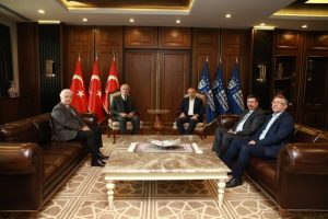 Eski Bursa B&uuml;y&uuml;kşehir Belediye Başkanı Altepe'den Aktaş'a s&uuml;rpriz ziyaret