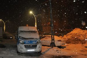 Y&uuml;ksekova'ya nisan ayında kar s&uuml;rprizi
