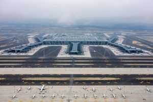 İstanbul Havalimanı'ndaki son durum havadan g&ouml;r&uuml;nt&uuml;lendi