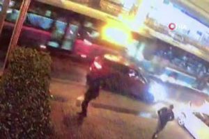 Mecidiyek&ouml;y'de otob&uuml;s kazası kamerada