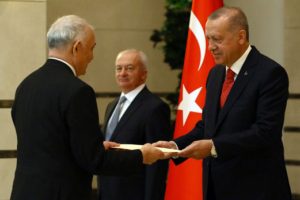 Erdoğan, Paraguay B&uuml;y&uuml;kel&ccedil;isi Peralta'yı kabul etti