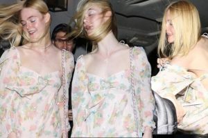 Elle Fanning, r&uuml;zgarın azizliğine uğradı