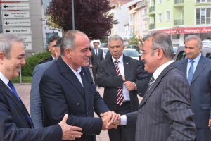 Kaymakam İnan'dan Bursa Gemlik Belediye Başkanı Sertaslan'a hayırlı olsun ziyareti