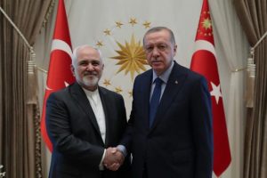 Erdoğan, Zarif'i kabul etti