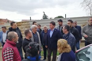 Bursa Milletvekili Aydın heyelan b&ouml;lgesinde incelemelerde bulundu