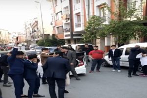 Havaya ateş a&ccedil;an magandalar b&ouml;yle g&ouml;r&uuml;nt&uuml;lendi!