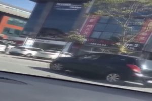Trafik magandalarının tehlikeli hareketleri kamerada