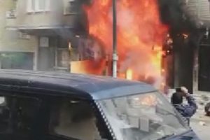 5 katlı binada korkutan yangın