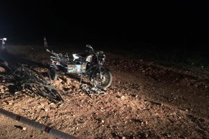 Sepetli motosiklet takla attı: 1 ölü