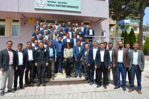 Kaymakam Atak yeni se&ccedil;ilen muhtarlarla buluştu
