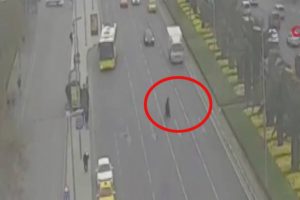 Feci kaza kameraya b&ouml;yle yansıdı!