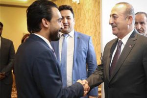 &Ccedil;avuşoğlu, Irak Meclis Başkanı Muhammed el-Halbusi ile g&ouml;r&uuml;şt&uuml;