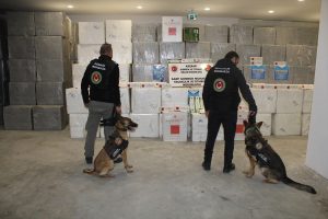 Artvin'de 620 bin 750 paket ka&ccedil;ak sigara ele ge&ccedil;irildi