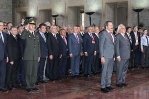 T&uuml;rkiye Odalar ve Borsalar Birliği heyetinden Anıtkabir'e ziyaret