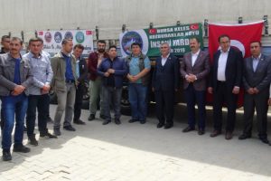 Bursa'nın dağ y&ouml;resinden T&uuml;rkmenlere yardım