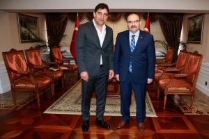 &Uuml;nal Karaman, Vali Ustaoğlu'nu ziyaret etti