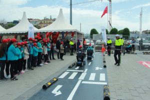 Taksim Meydanı'nda "trafik" etkinliği