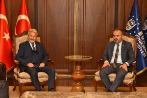 Bursa B&uuml;y&uuml;kşehir Belediye Başkanı Aktaş ve Nil&uuml;fer Belediye Başkanı Erdem bir araya geldi