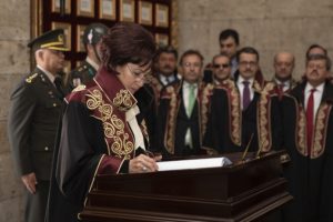 Danıştay Başkanı G&uuml;ng&ouml;r'den Anıtkabir'e ziyaret