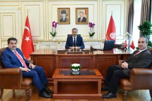 Ali Yerlikaya, AK Parti ve CHP Grup Başkan Vekillerini kabul etti